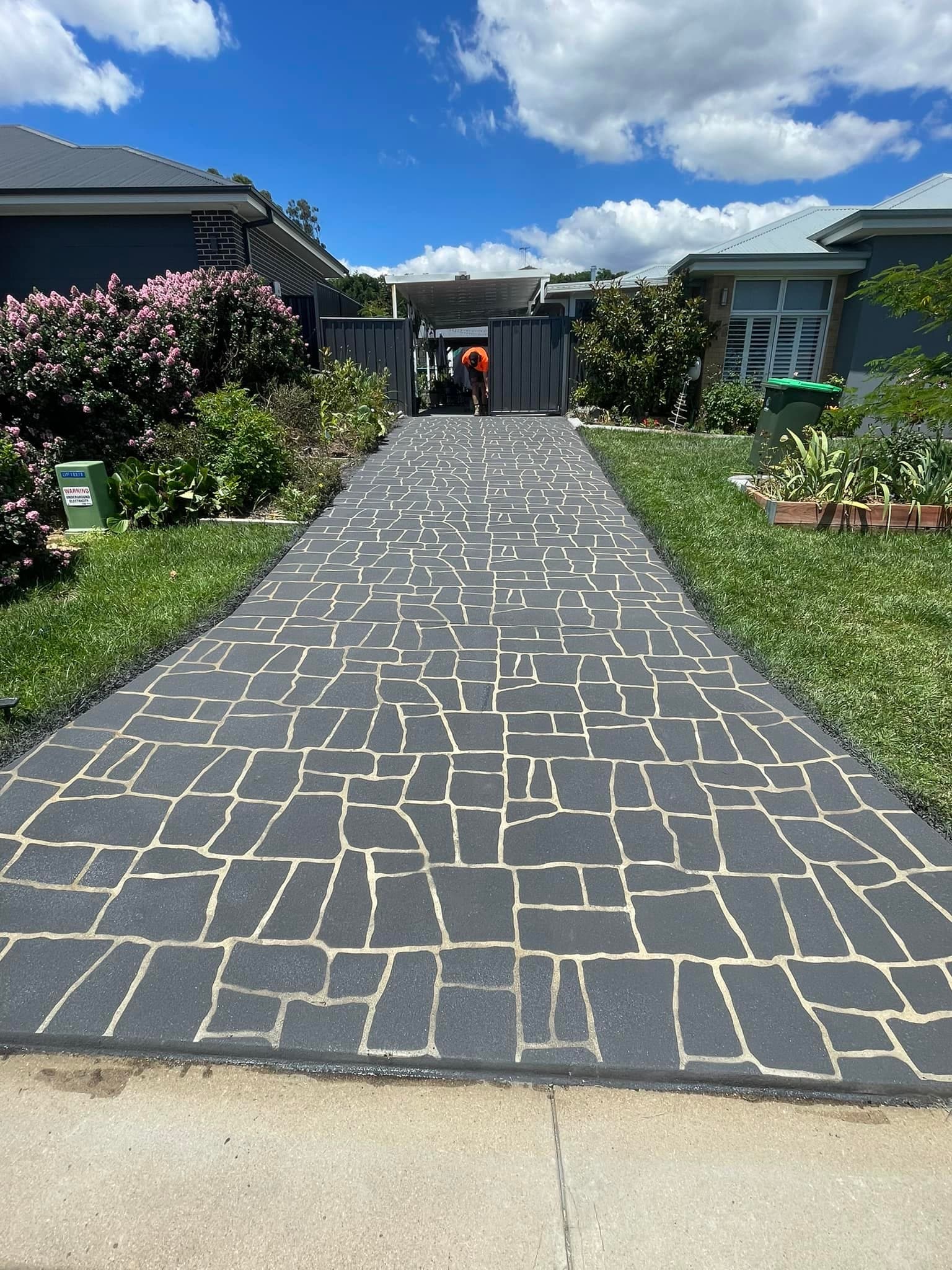 Modern Driveway Transformation - After