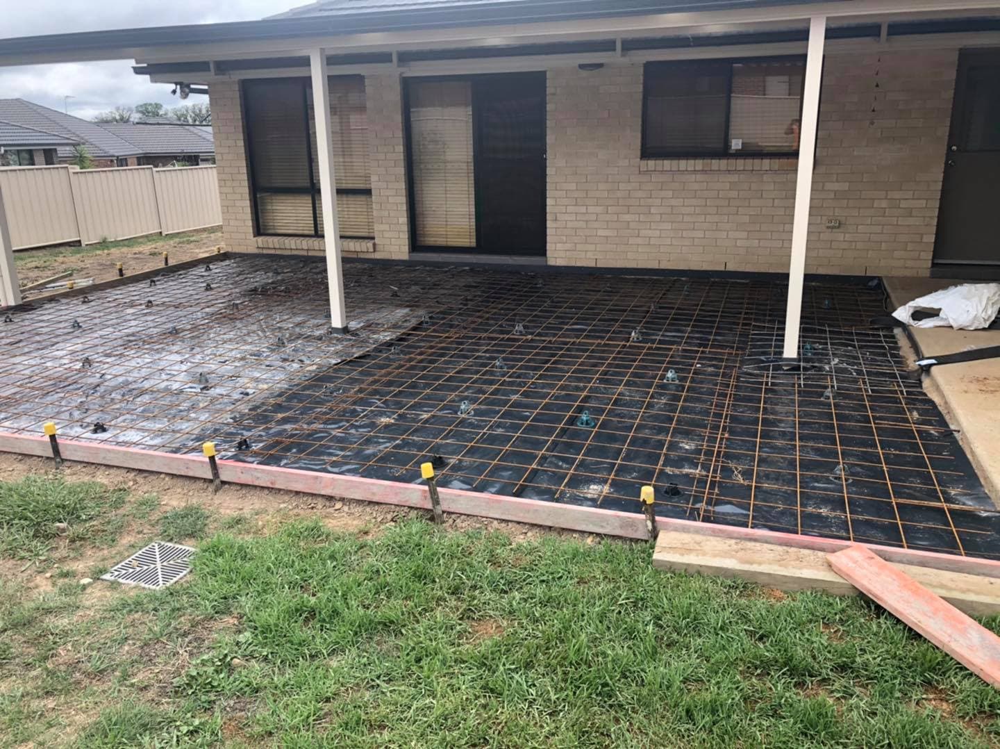 Stamped Concrete Patio - Before