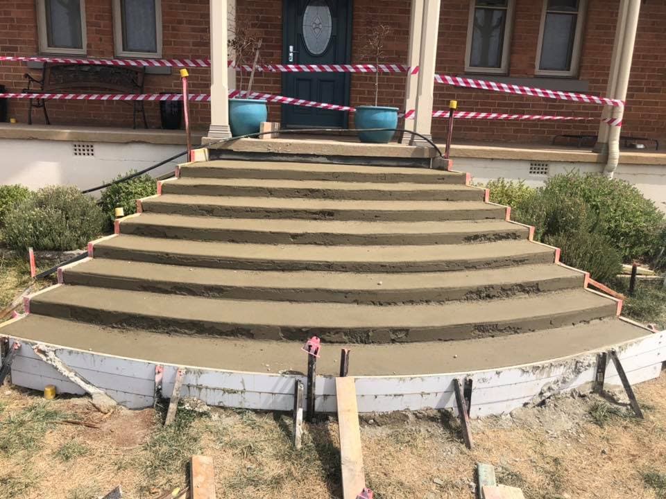 Decorative Steps Installation - Before